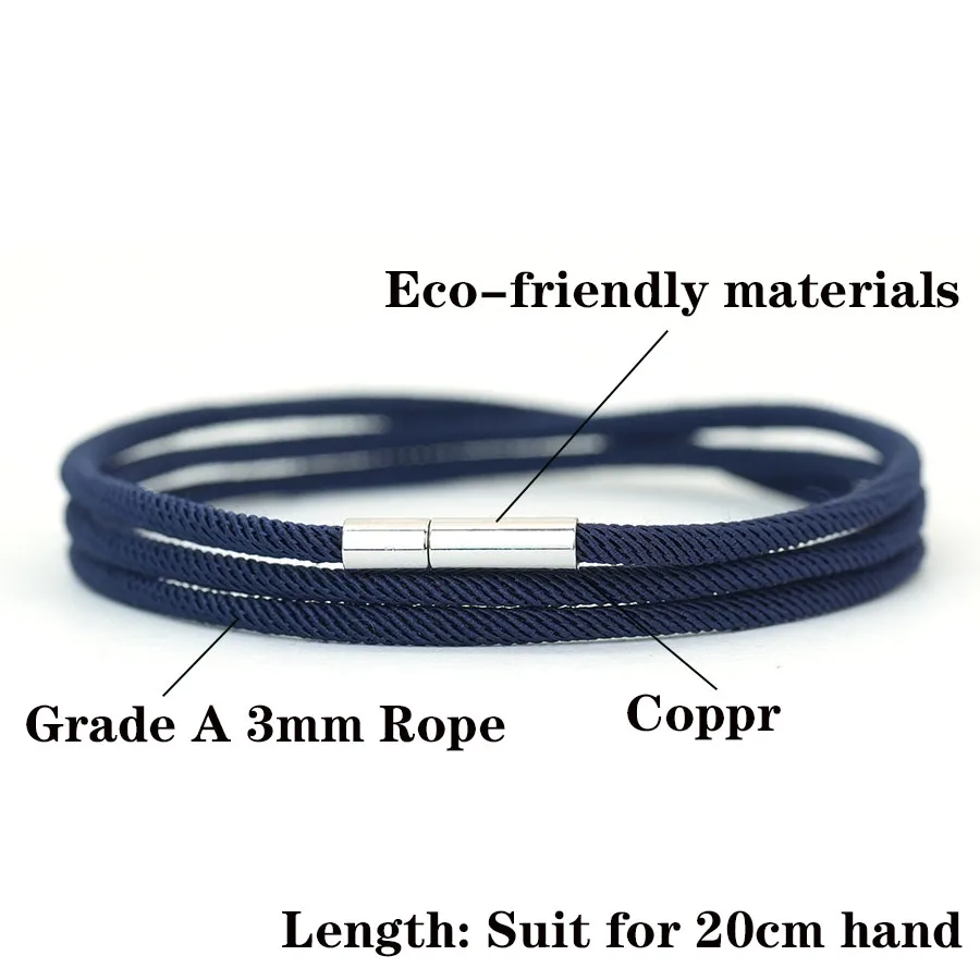 Men Milan Cord Chain Leather Bracelet Accessory