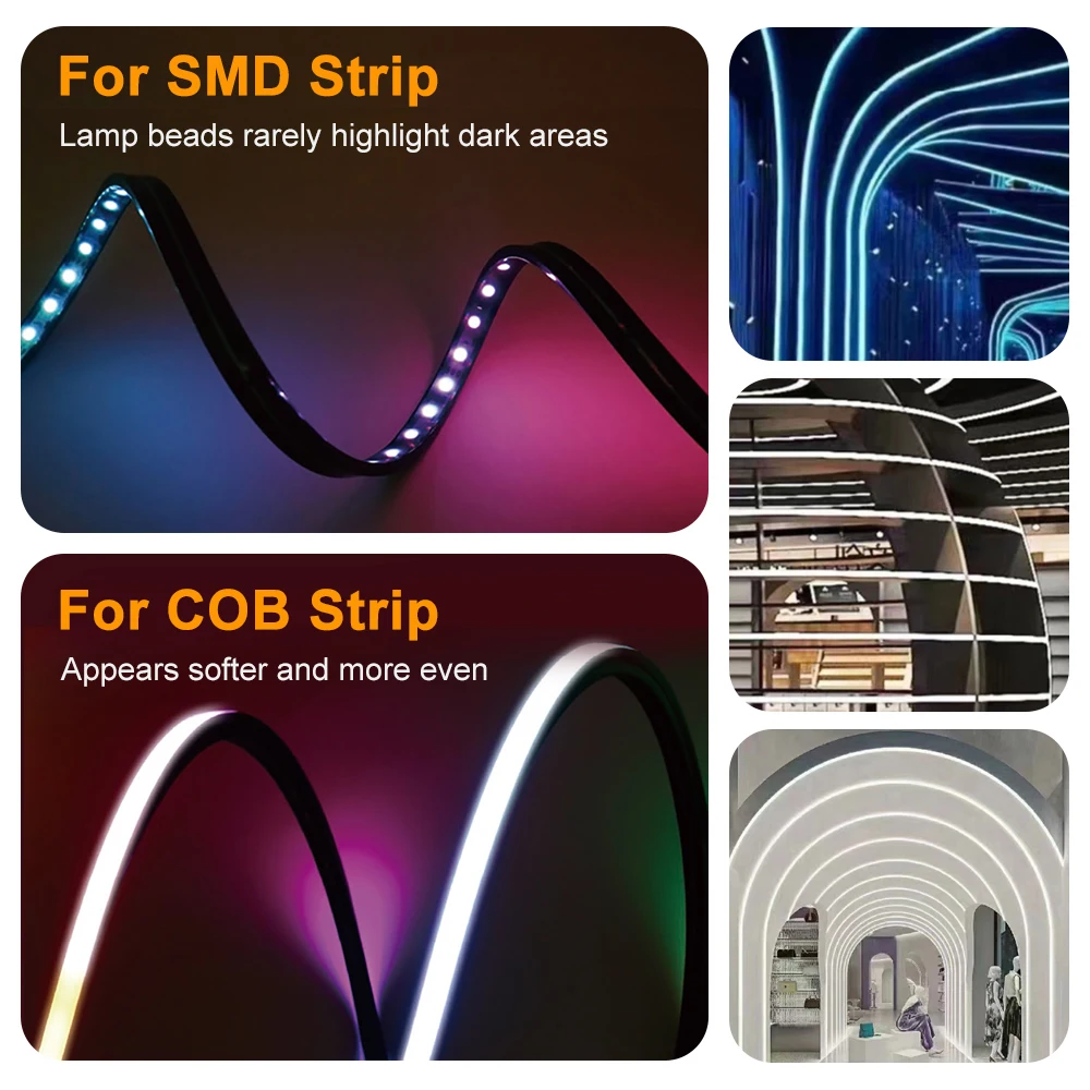 รูปสินค้า LED ซิลิโคนยืดหยุ่น ป้องกันน้ำ 8-12 มม. WS2812 Strip
