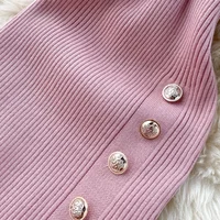 Vestidos Solid Korean Vintage High Waist Women Dress Bodycon Sexy Stretch Knitted 2026 Summer Dresses Chic 16347 - Image 6