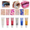 Mermaid Sequin Body Glitter Gel,LongLasting Glitter for Body Face Hair Eye Makeup,Music Festival Party Long Lasting Face Glitter 1