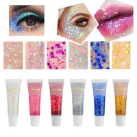 Mermaid Sequin Body Glitter Gel,LongLasting Glitter for Body Face Hair Eye Makeup,Music Festival Party Long Lasting Face Glitter 1