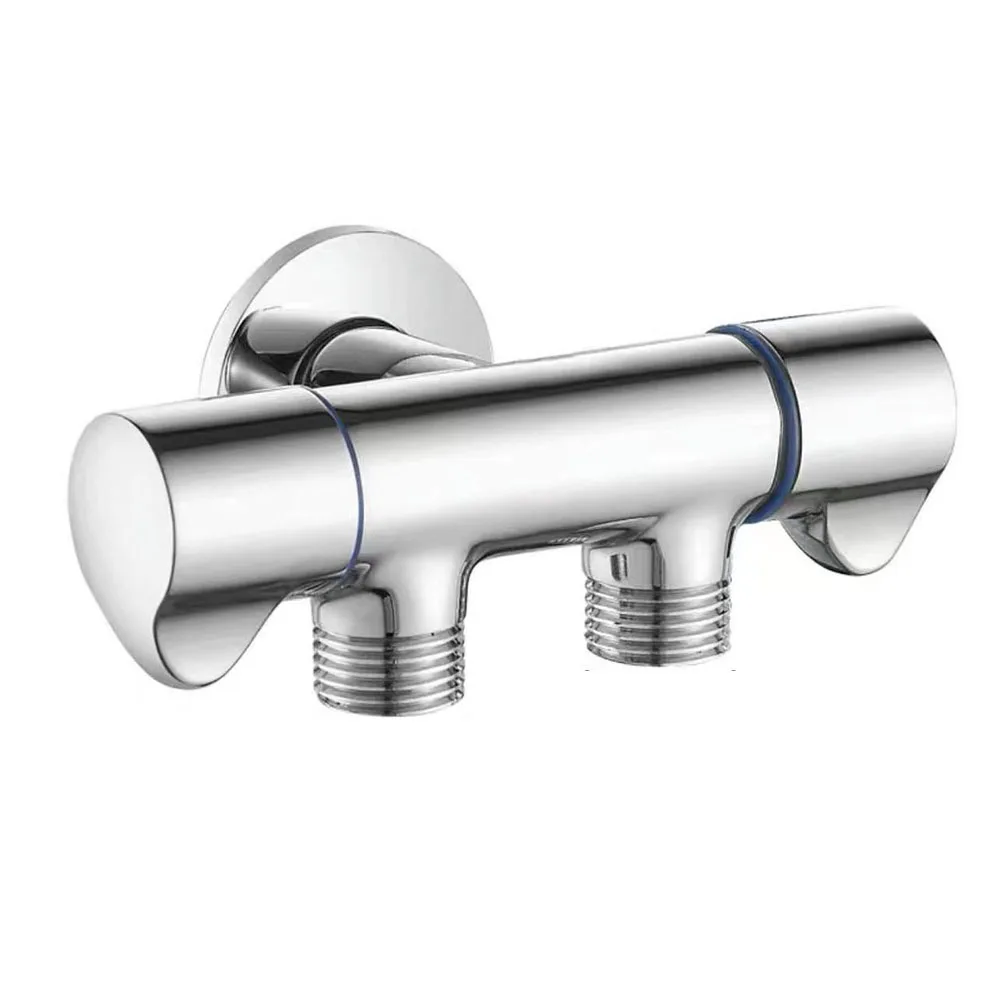 

1 в 2, треугольный клапан, смеситель для холодной воды, кран для стиральной машины в ванную комнату, треугольный клапан, двойное управление, распределитель воды