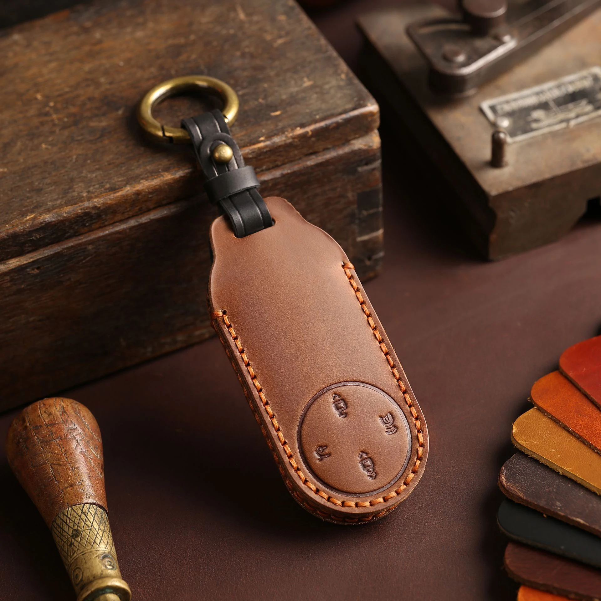 Premium Car Key Cover & Keychain Protector Accessories