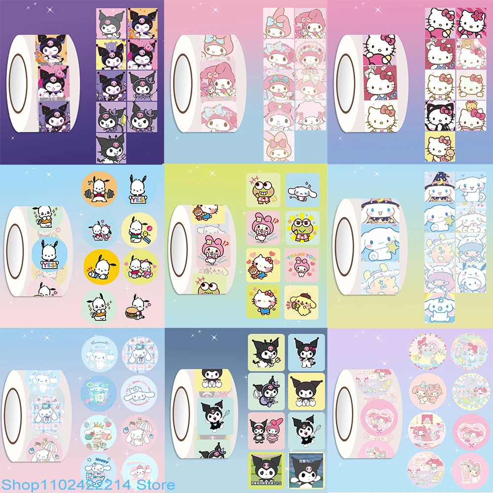 200pcs 1 Volume Sanrio Hello Kitty Pom Pom Purin Stickers Kawaii Kuromi My Melody Sticker Laptop Notebook Diary Pochacco Decals ken hensley the wizards diary volume one 1 cd