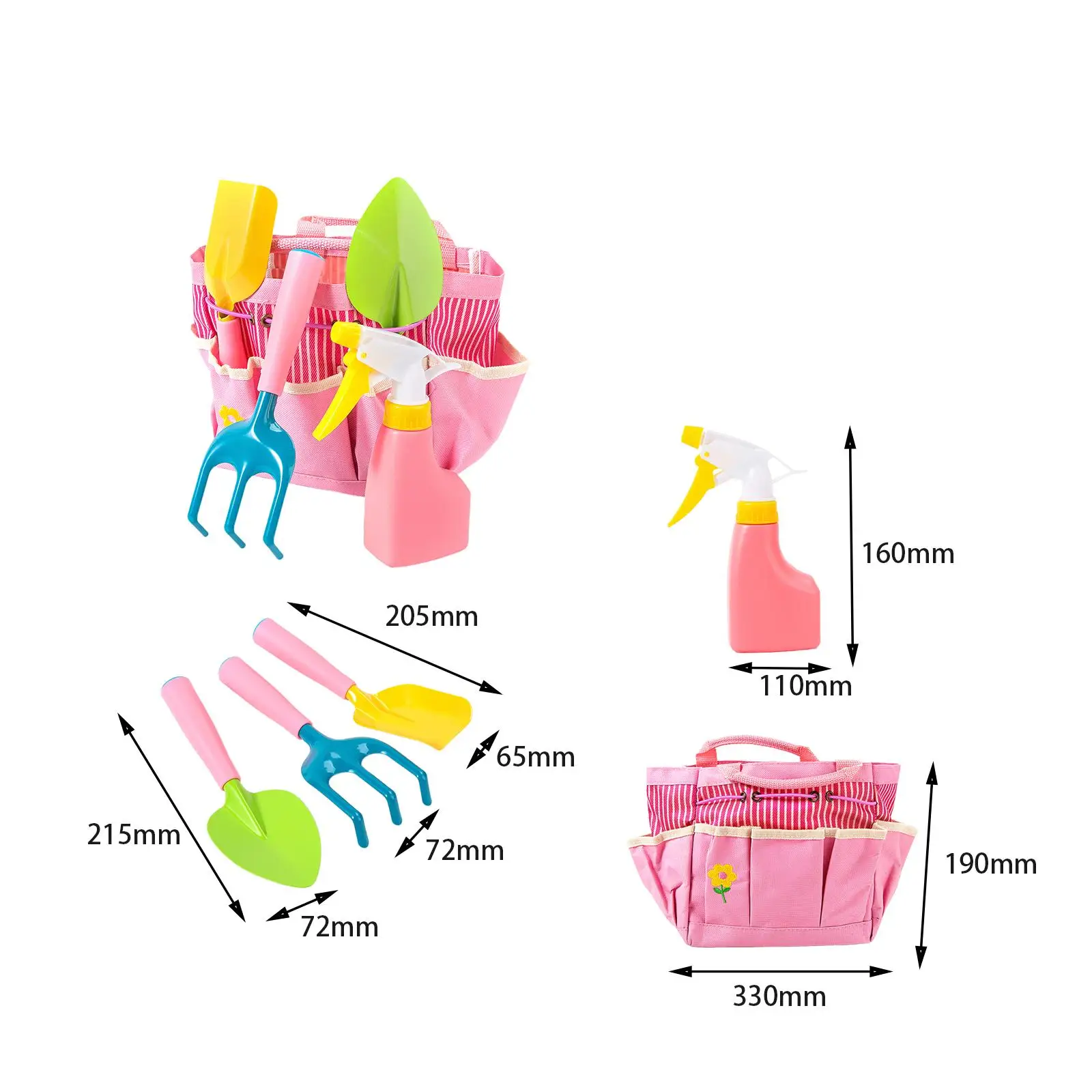 Kids Gardening Tool Set,Gardening Set,Garden Apron Watering Can,Plant Tools Set,Garden Beach Sand Tools,for Garden,Girls,Kids
