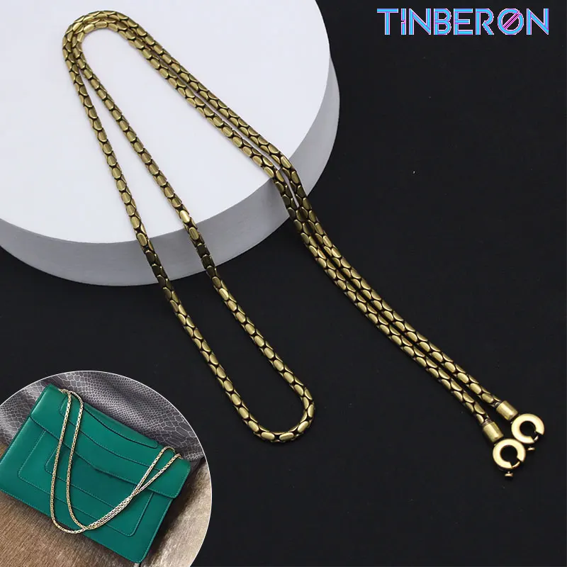 

Сумка-цепочка TINBERON, Роскошный металлический ремешок на плечо со змеиным головом, аксессуары для сумок