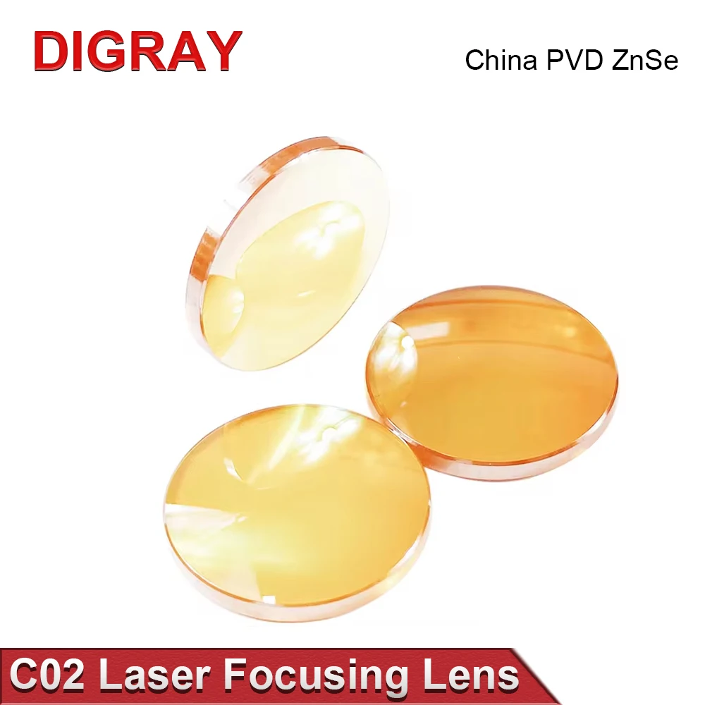 DIGRAY 중국산 Co2 PVD ZnSe 초점 렌즈 직경 12mm18mm19.05mm20mm 초점거리 38.1 50.8 63.5 76.2 101.6mm 레이저 조각 절단 기계용