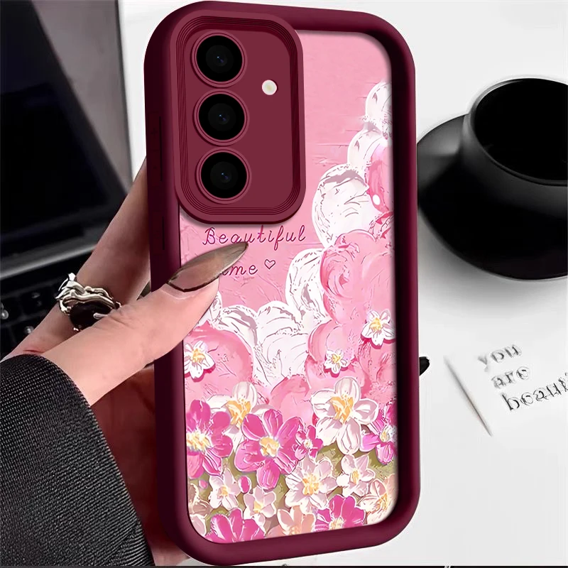 Floral Soft Silicone Protective Phone Case