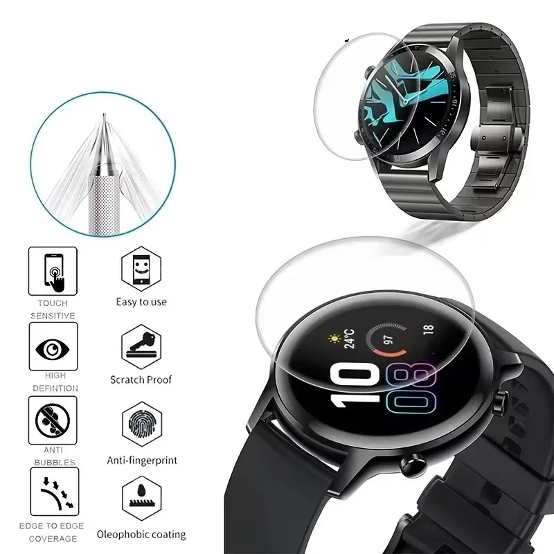 Garmin Fenix ??8 51mm 47mm 43mm Smartwatch 스크린 용 1-3Pcs 하이드로 겔 필름 안티 스크래치 보호 필름 액세서리