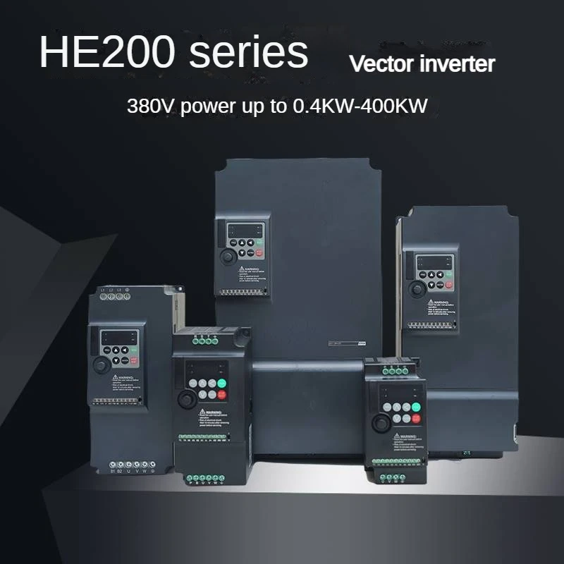 VFD HE200 Inverter 1.5KW/2.2KW/3.7KW/5.5KW Frequency Inverter Converter Variable Drive 3P Output Speed Controller For Motor CNC mini vfd inverter 0 75kw 3kw 1ph 220v input and 3 ph output shzk zk350 vector control frequency converter for motor