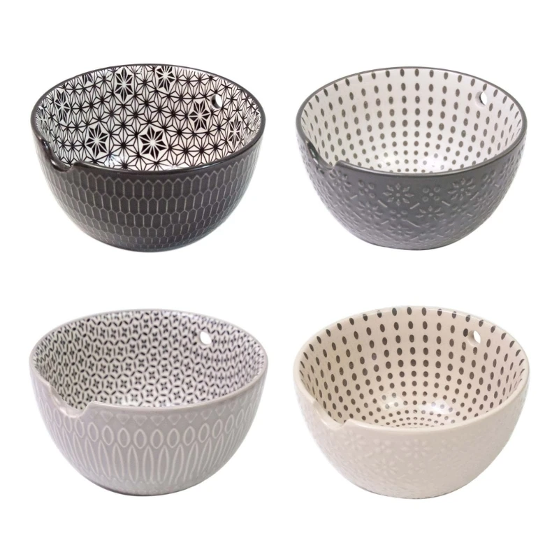 

Yarn Storage Bowl Weaving Thread Bowl with Holes for Crocheting D08D