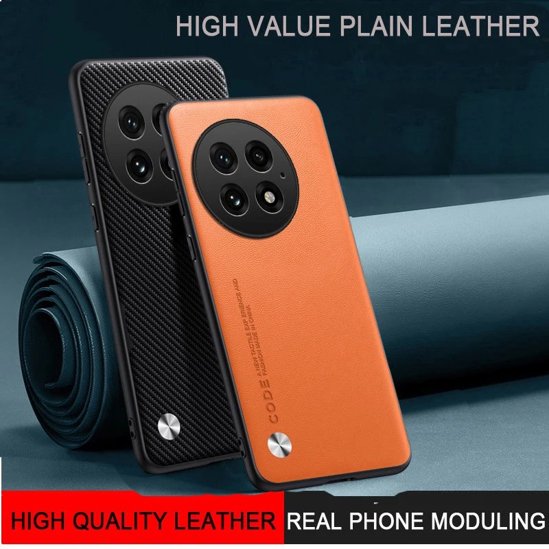 Leather Case with Soft Frame and Camera Protection