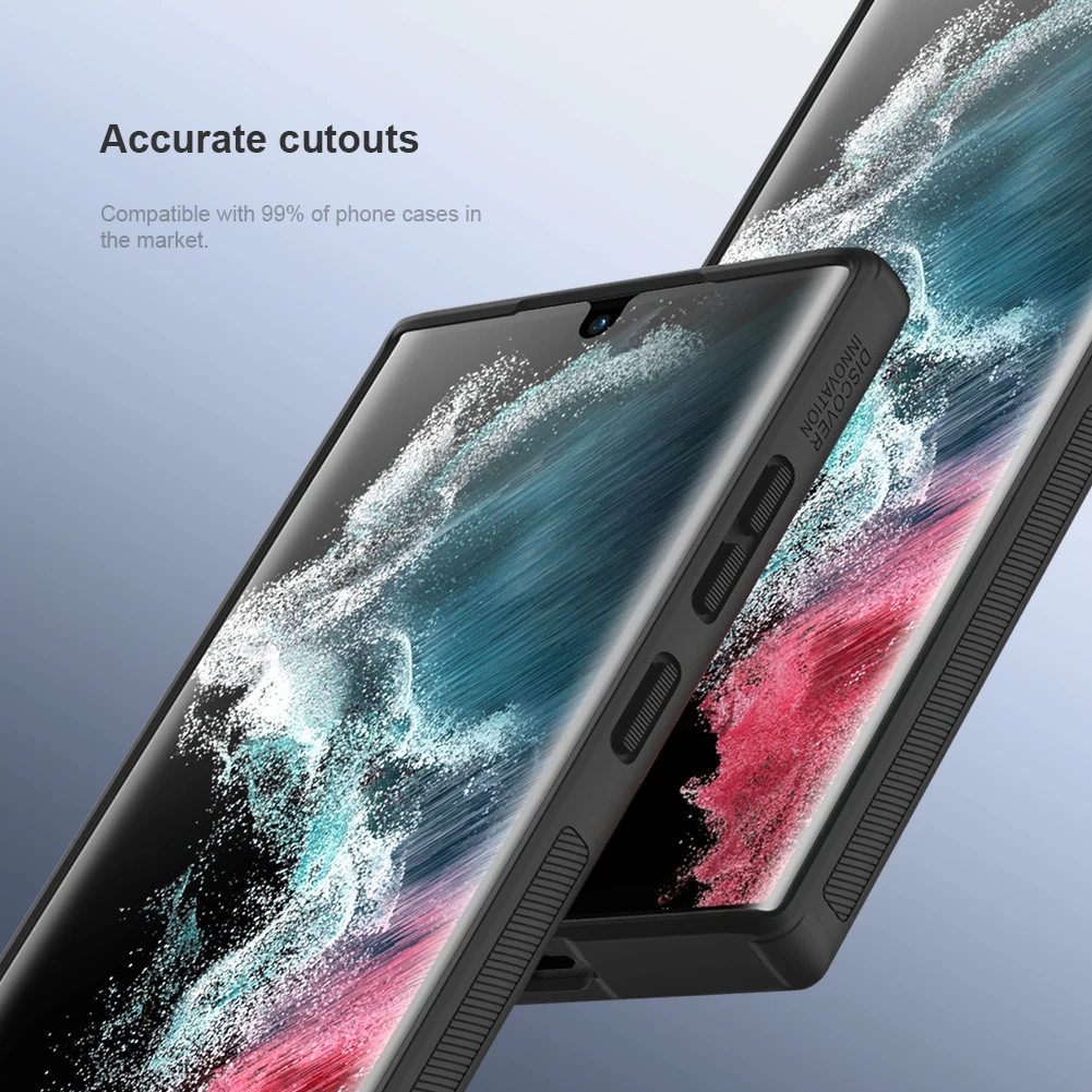 For Samsung Galaxy S23 Ultra  Soft Film NILLKIN 2 Pcs Impact Resistant Curved Screen Protector For Samsung S23 S23+ With tools