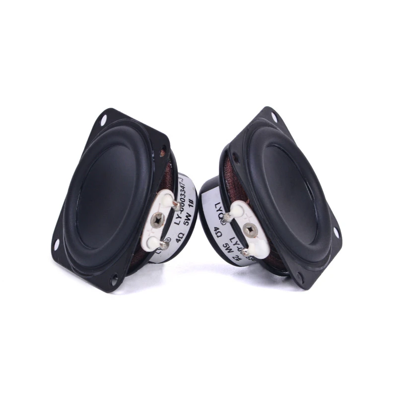 10PCS Full-frequency speaker 40MM4 5W Square speaker rubber edge Bluetooth inner magnet factory direct