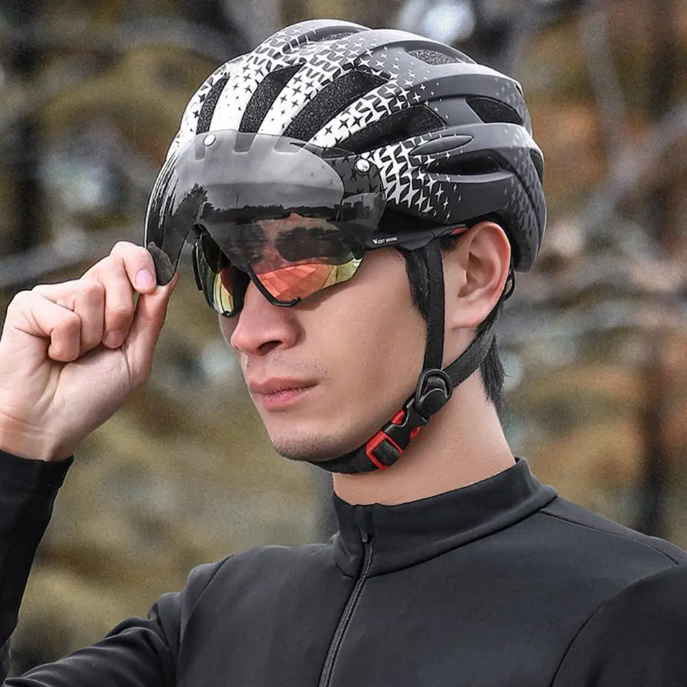 Hard Bike Helmet Ventilation Cycling Hat Helmet Breathable Protective Safety Fasten Strap Cycling Hat Helmet