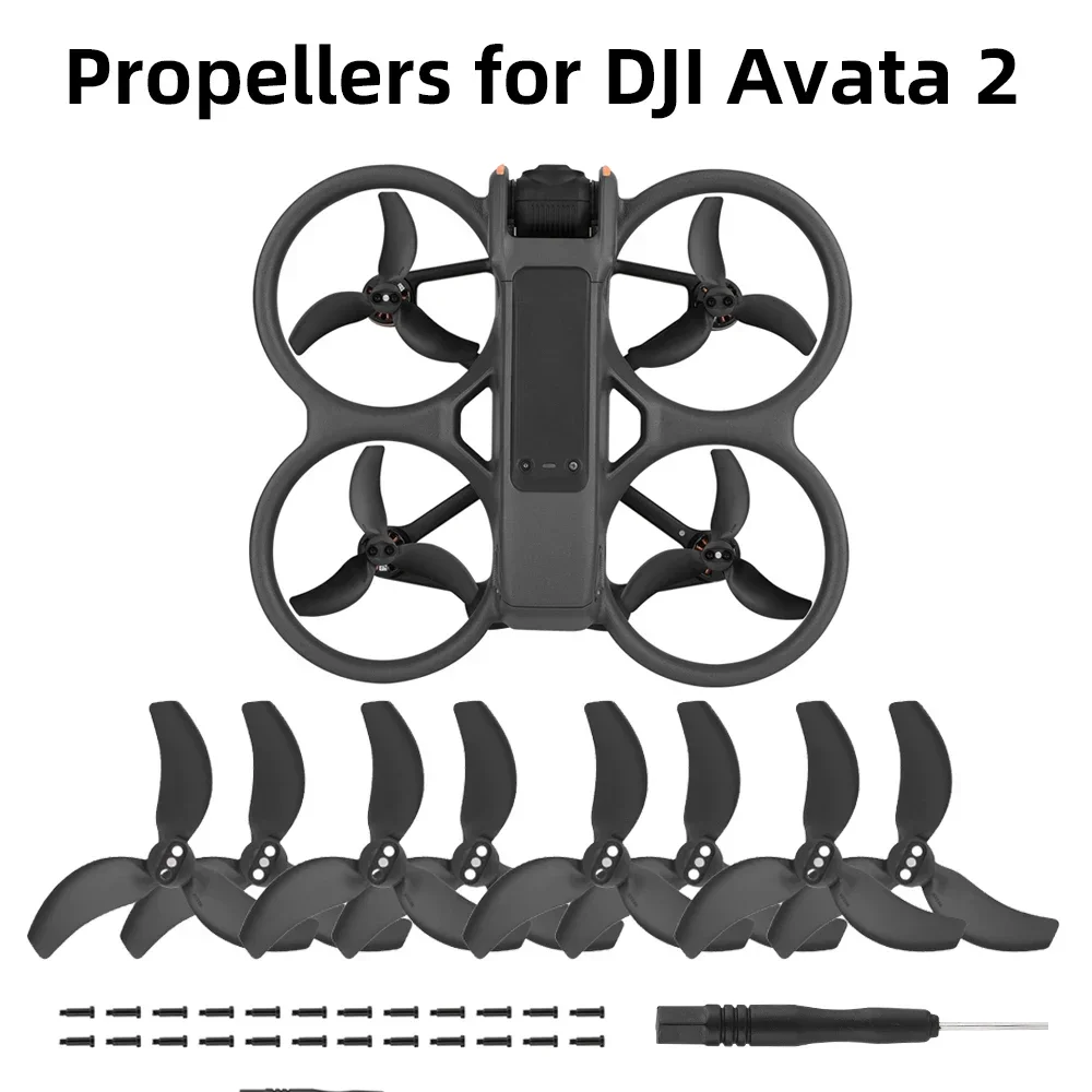 4/8 Pcs Propellers for DJI Avata 2 Drone Props Blade Light Weight Wing Fan Replacement Spare Parts for Avata 2 Accessory drone propeller drone propellers drone propeller blades propeller replacement parts