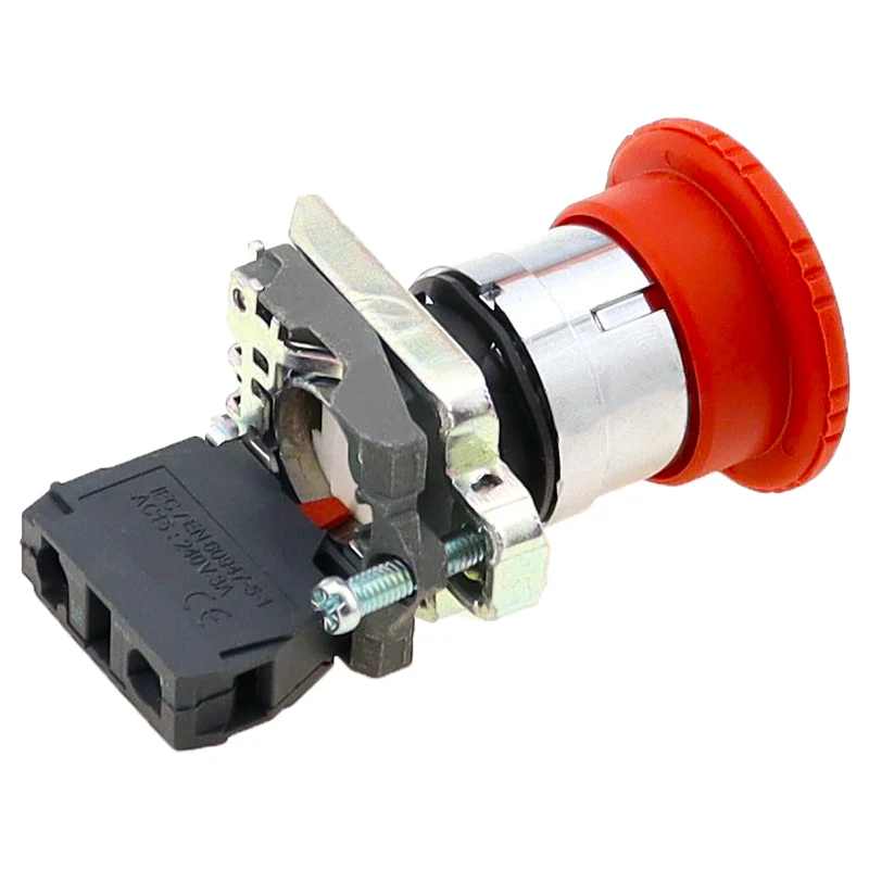 1Pcs Emergency Stop Mushroom Push Button Switch Fits Xb4