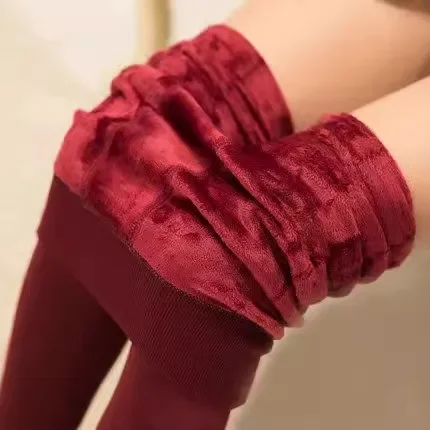 Winter leggings stretch demonstration