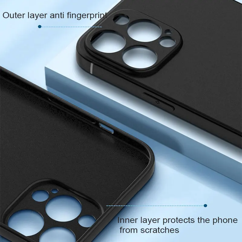 รูปสินค้า เคสซิลิโคนดำนุ่ม iPhone 11-16 Pro Max