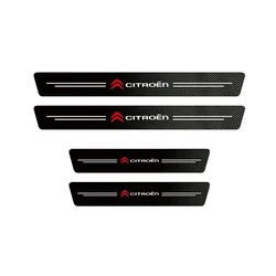 Carbon Fiber Door Sill Protector Film - Anti - Scratch Guard (4Pcs Door - Citroen)