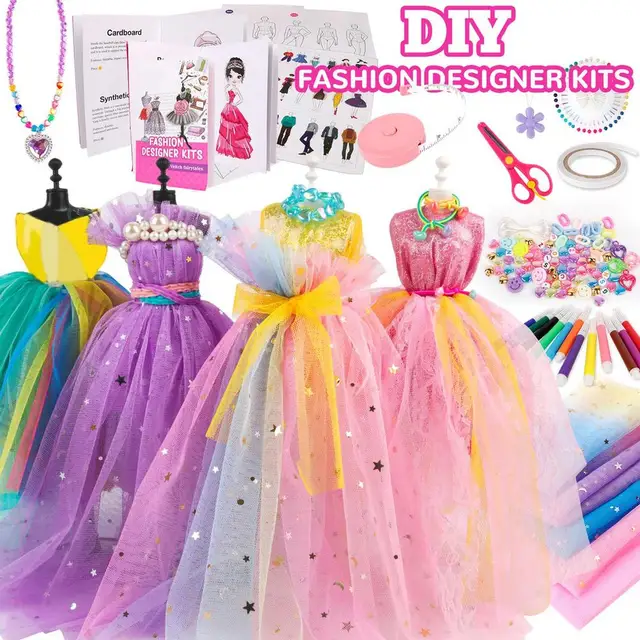 Fashion Designer Kits For Girls Durable And Environmentally Friendly DIY  Sewing Set Creative Crafts Toys For Girls Best Gift For - AliExpress