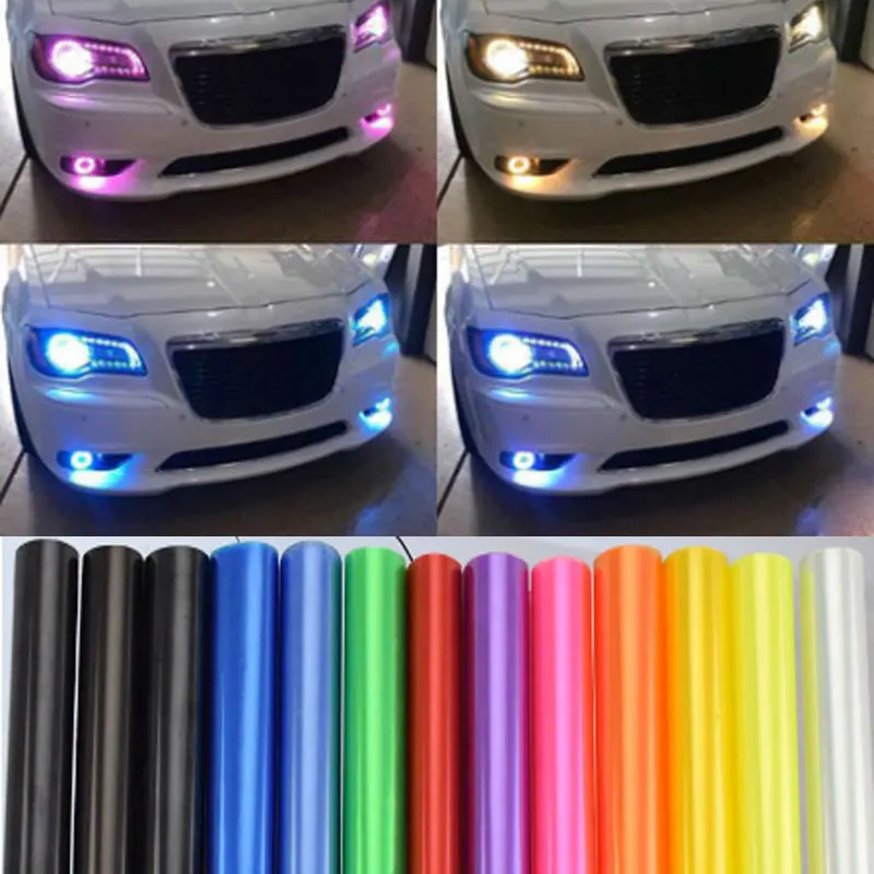 30X100CMCarHeadlightTranslucentProtectionFilmFogLightMotorcycle