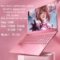 Cheap Stylish Pink 15.6" Laptop: Windows 10 Office Education Intel Celeron N5095, 16GB RAM, 1TB SSD, Dual WiFi, Narrow Bezels. 1