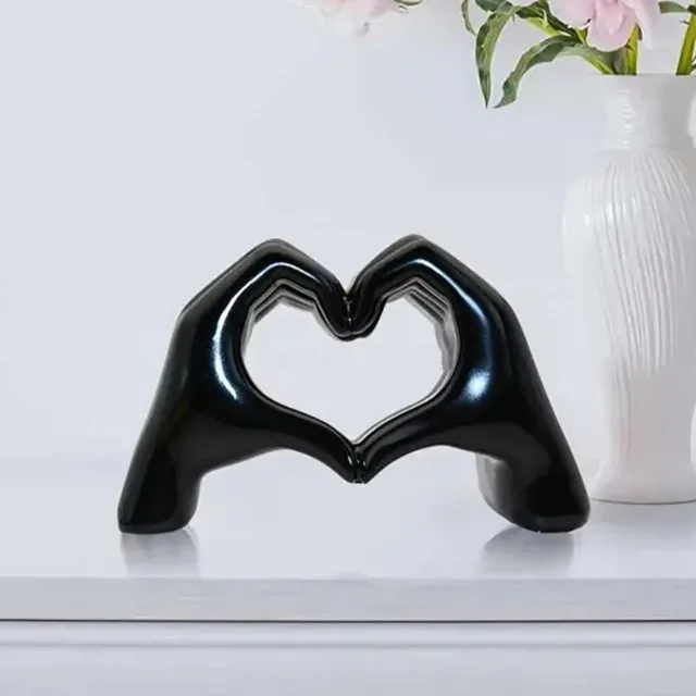 Statues de geste d'amour en résine, Sculpture d'ornement de bureau, lumière nordique, artisanat d'art de luxe, décoration de bureau et de maison 2