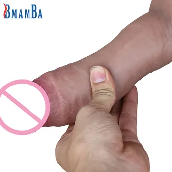 Skin Slicone Soft Suction Cup Big Huge Dildo Realistic Male Artificial Penis Dick Adult Sex Toys Women Strapon Dildos Products 1