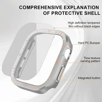 Verre trempé + couvercle pour boîtier de montre Apple 46mm 42mm 45mm 44mm 41mm 40mm protecteur d'écran pour iWatch série 10 9 8 7 SE 6 5 4 5