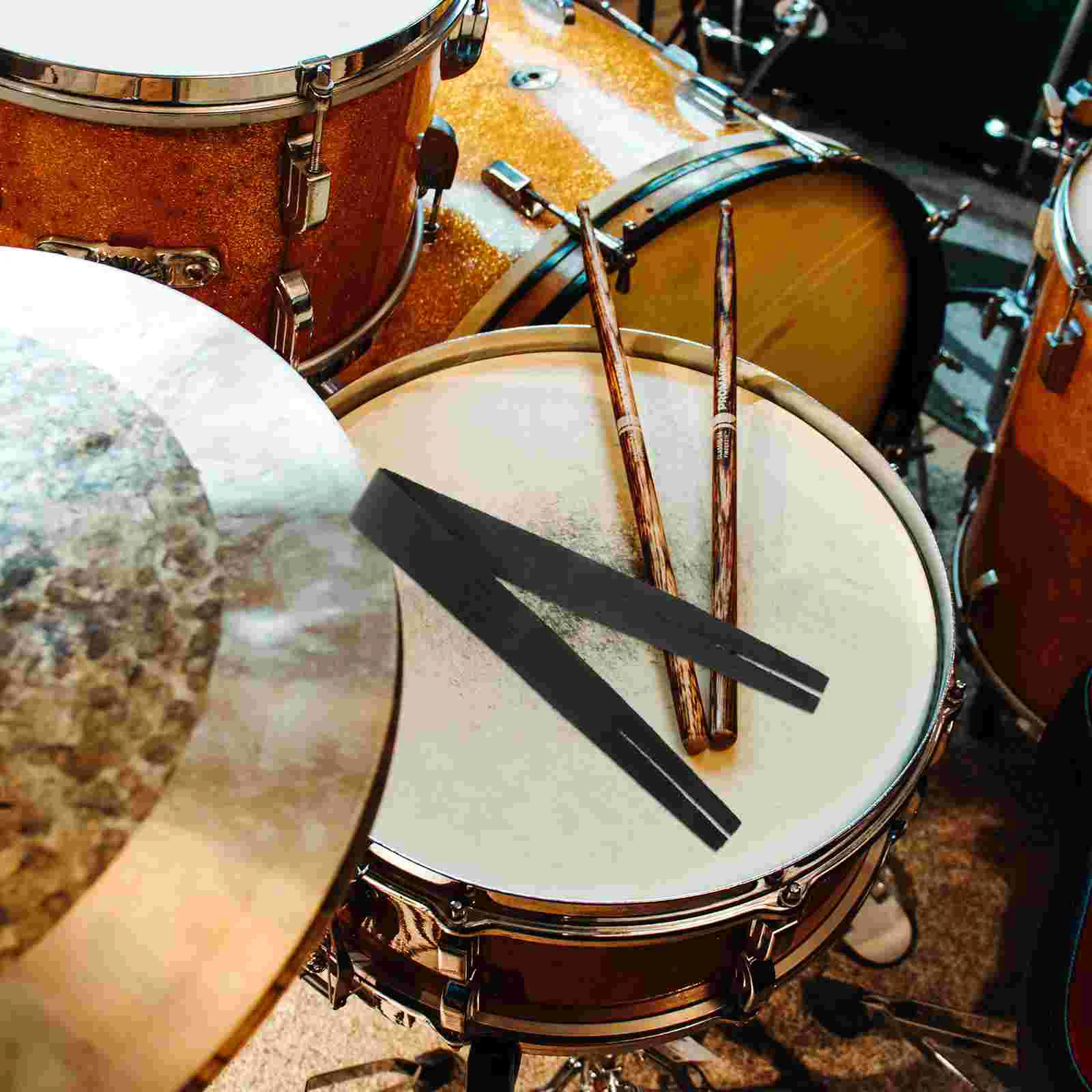 Cymbal Sound Hole Belt Pads Portable Accessory Watch Straps Black Cowhide Supply