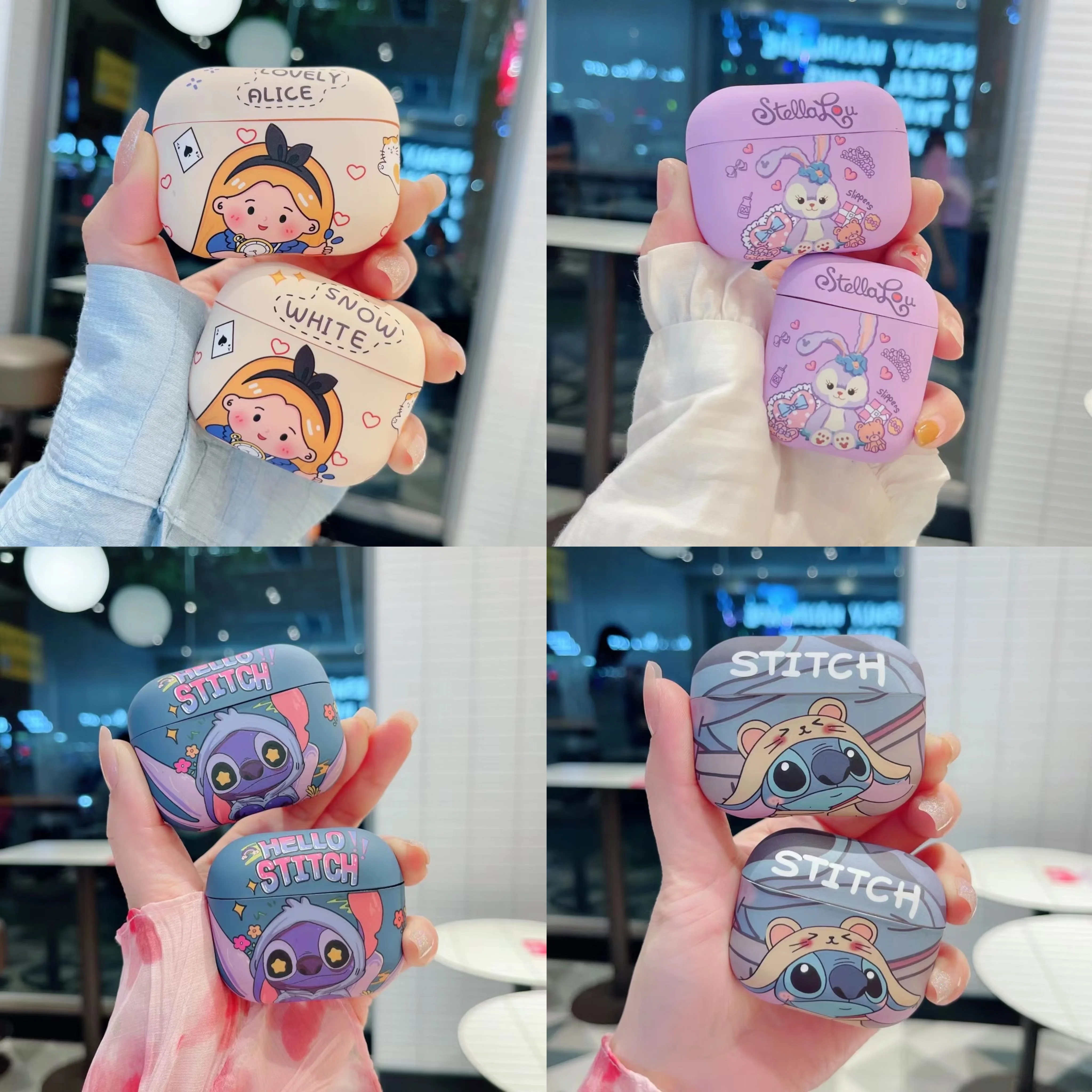 

Cartoon Stitch Earphone Case for Apple AirPods 1 2 3 Pro 2 Case Cute Animal Earphone Case Earphone Protective Case Accessories
