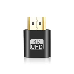 HDMI Virtual Display Adapter - Headless Ghost Display Emulator for Enhanced Video & Bitcoin Mining (Black)