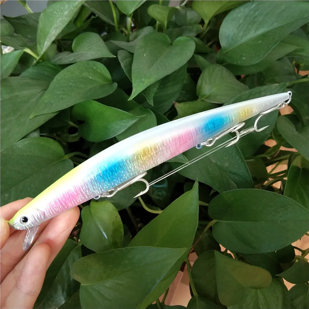 Swolfy 17.5cm 30.8g Floating 0.5m Long Casting Sinking Saltwater Minnow Sea Fishing Lure Artificial Large Hard Baits