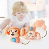 Baby Electric Tumbling Monkey with Light Music Sound Control Crawling Pet Interactive Early Educational Toys for Toddler 2