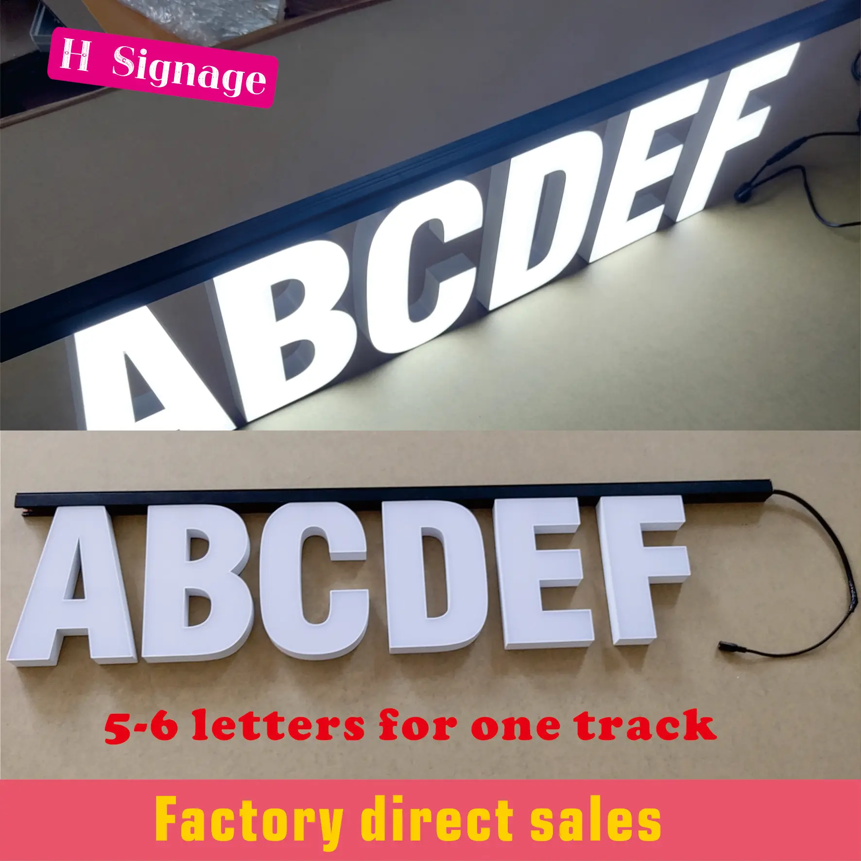 Kelly Customized 3d Acrylic Led Luminous Signs Outdoor Illuminated Letters  Logo Wall Decor Signage For Storefront Business - Electronic Signs -  AliExpress