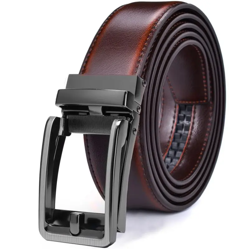 GUBOSS Automatic Ratchet Belt Buckle - Solid Alloy For Men's Leather Belt, 35mm (1 3/8") Width - View #13