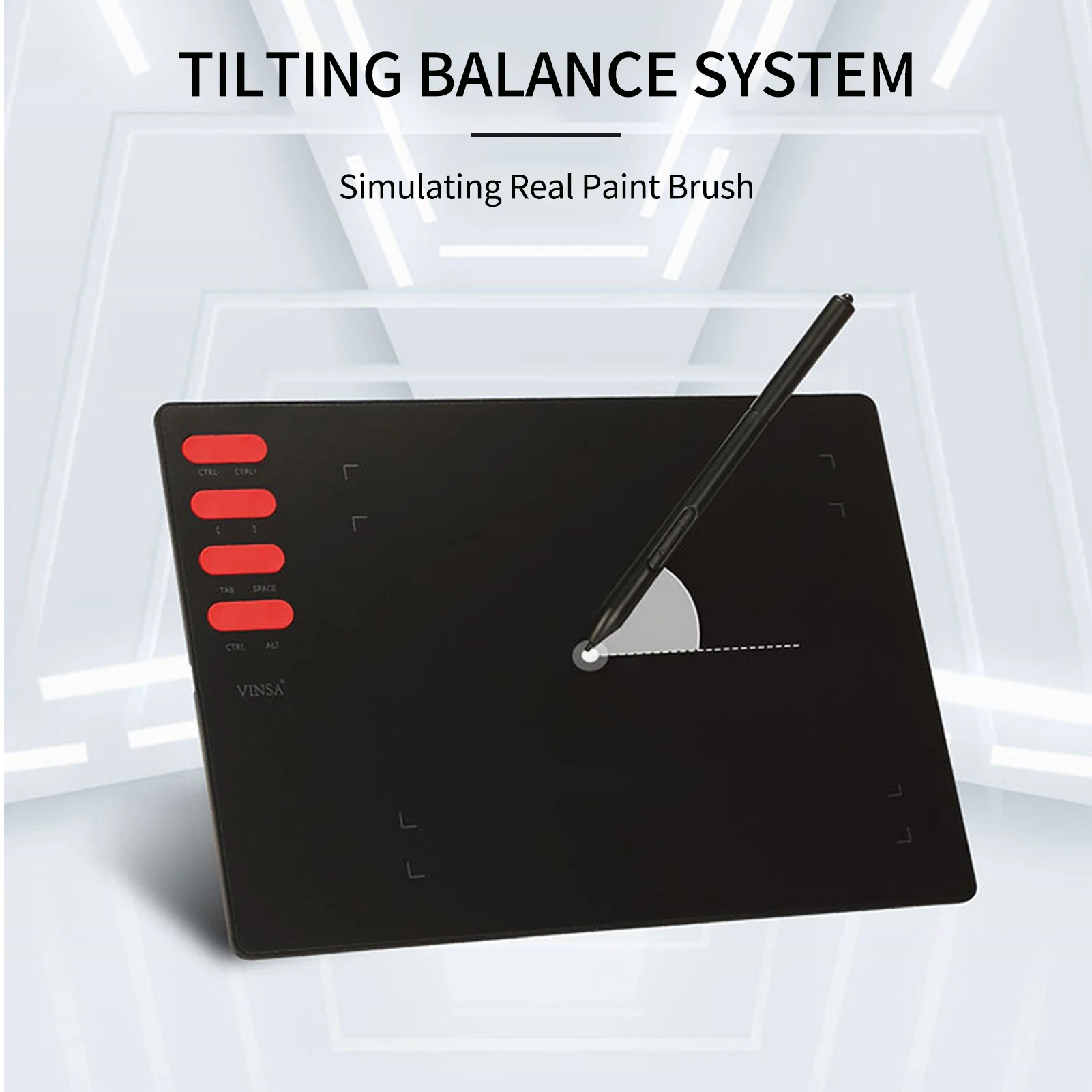 

T505 Portable Digital Drawing Tablet 8192 Levels Pressure 8 Shortcut Keys Pressure Interactive Graphic Tablet for Art Creation