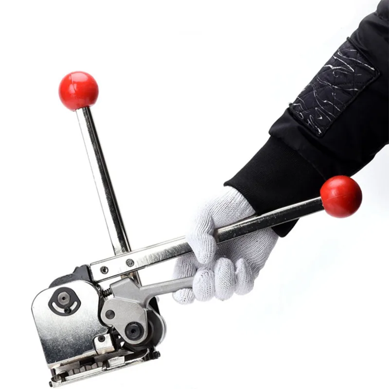 

Ручная машина для обвязки стальных ремней, инструмент для обвязки стальных полос, пряжка, Бесплатная упаковка без Sealless ремней 16 мм-19 мм