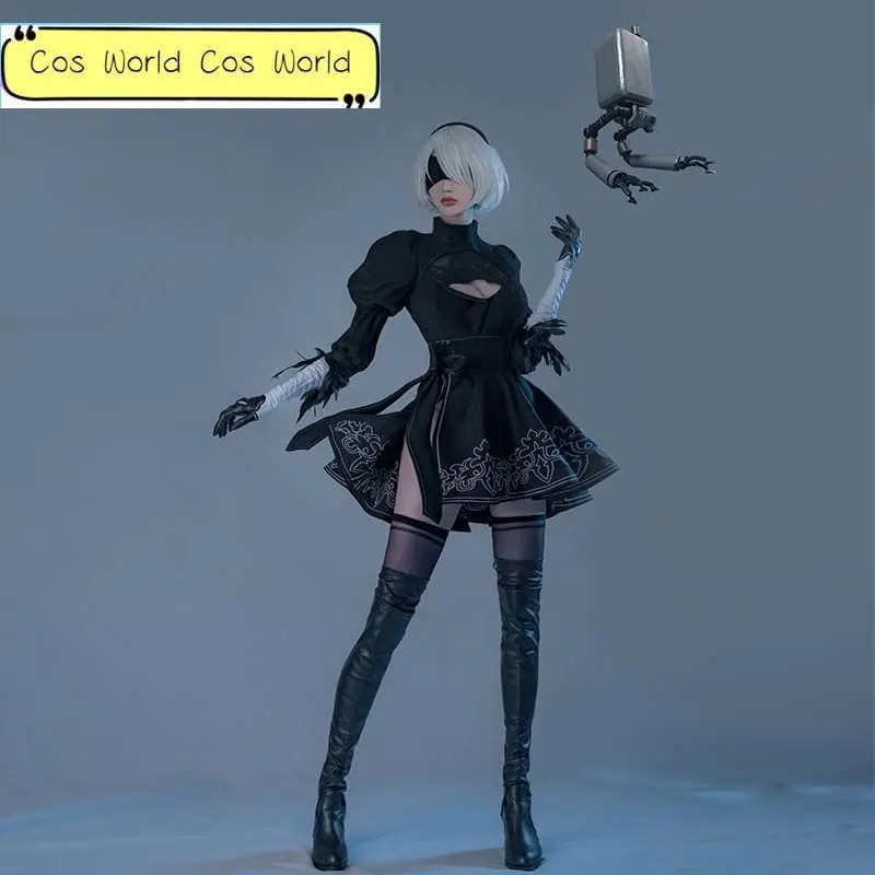 

Nier Automata Cosplay Costume Yorha 2B sexy Outfit Games Suit Women Role Play Costumes Girls Halloween Party Fancy Dress