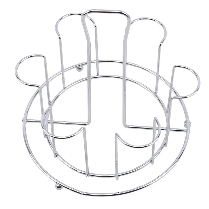 New 1Pcs Bar Metal Glass Cup Storage Rack For Water Mug Draining Drying Organizer Drain Holder Stand Useful Home Kitchen Supply 5
