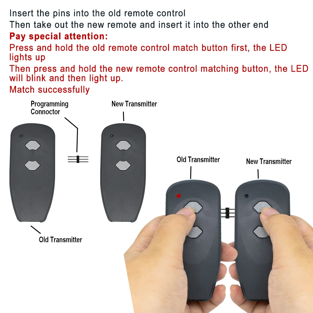 1/3/5 pcs MARANTEC 315MHz Garage Gate Remote Control For M3-3313 M3-2312 Digital 382 M3-2312 Digital 384 Fixed Code Duplicator 5