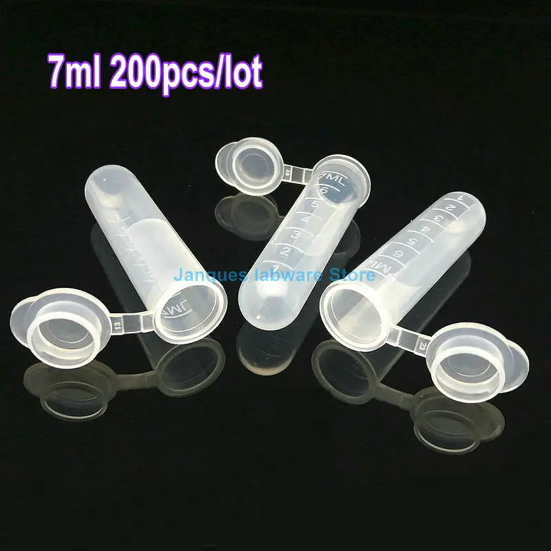 Plastic Test Tubes Centrifuge Tube Laboratory Plastic Centrifuge Tube EP test tube PCR tube Sample Repackaging small bottle 0.1/0.2/0.5/1.5/2/5/7ml