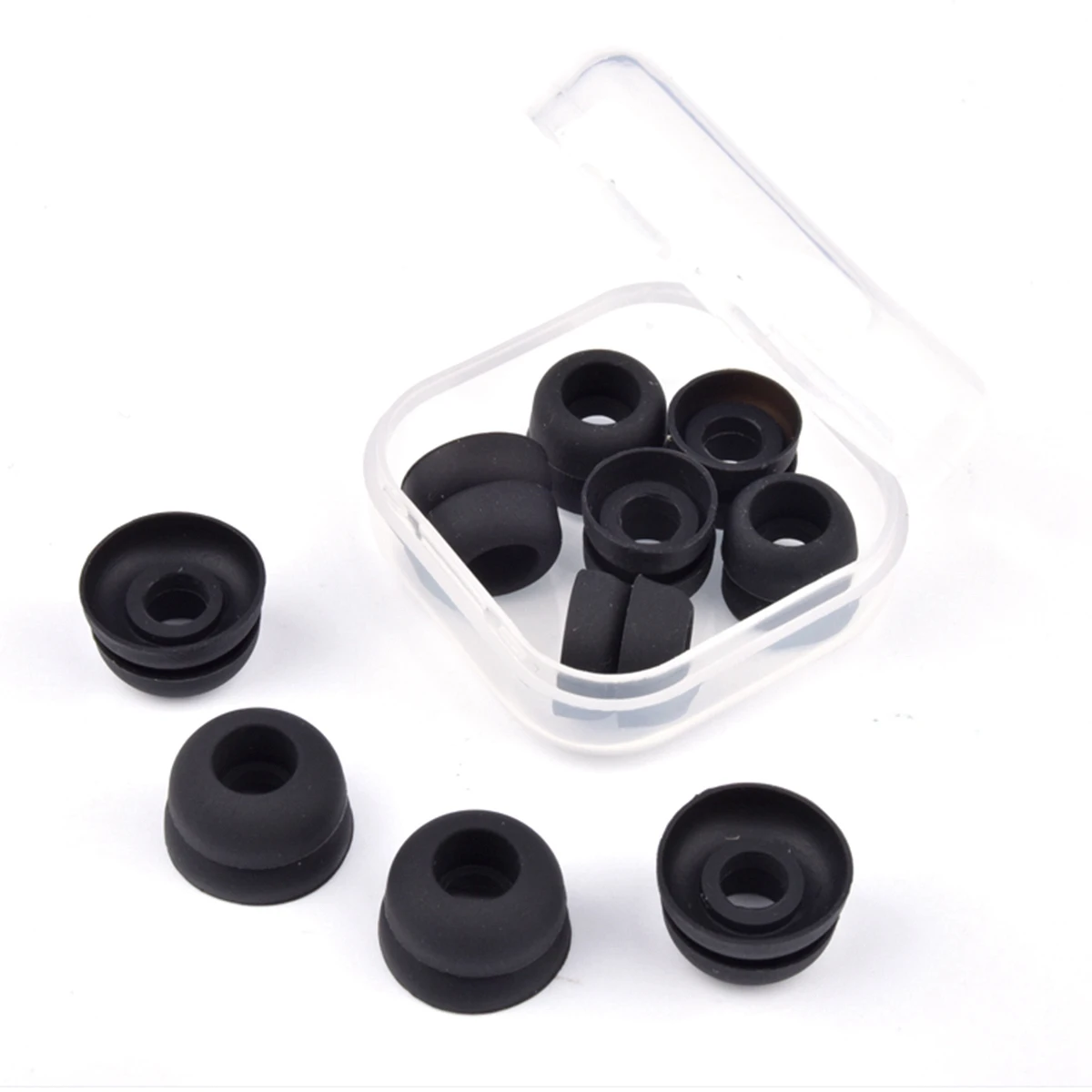 6Pcs Silicone Ear Tips for ONE More EVO Earbuds Eartips for KZ ZAS IEM/1More EVO/SONY WF-1000XM4 TWS Tips Anti-Slip Avoid Fall