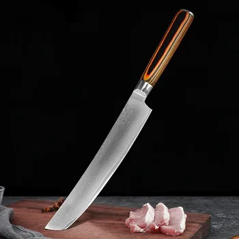 Professional Kitchen Knives Chef Cleaver Meat Wood Handle Japanese Damascus Steel Knife Slicing Fruit Fish Butcher Boning Knife 2