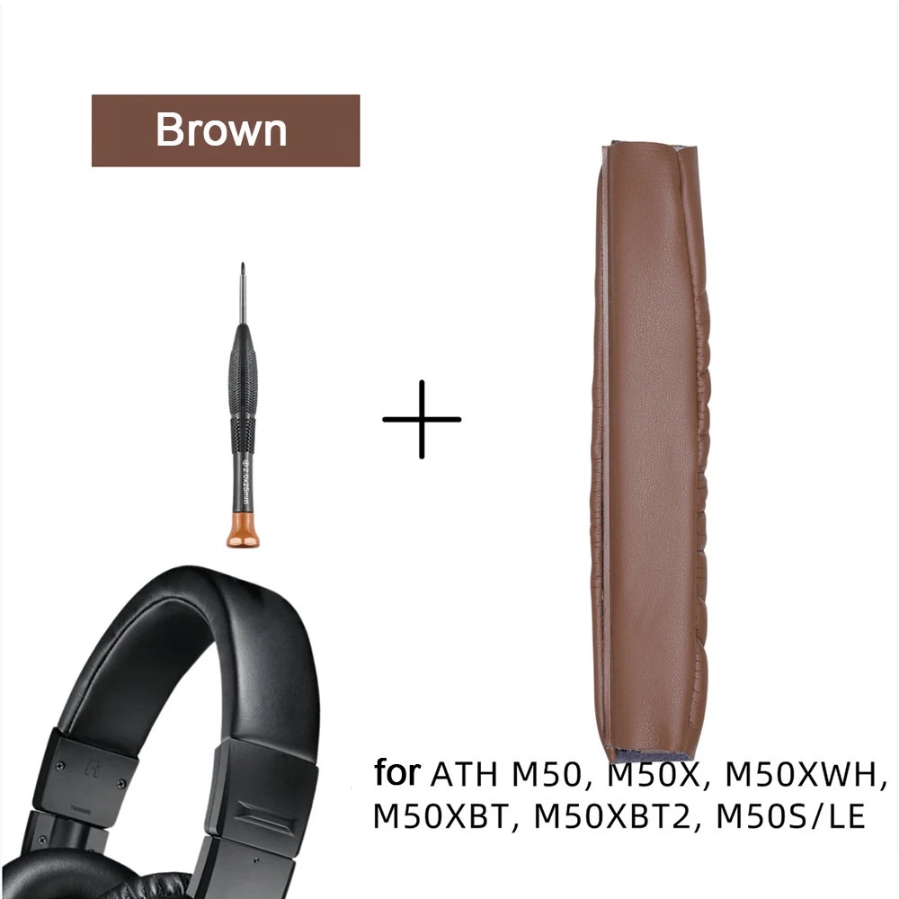for ATH-M50X Headband Pad for Audio-Technica M50X/M50XBT/M50XWH/M50S Head Band, Protective Replacement Cushion, Soft & Durable