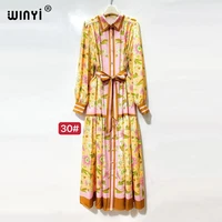 WINYI gros robes musulmanes pour femme robe maxi imprimé fleuri caftan abaya dubaï luxe été bohème robe de soirée 4