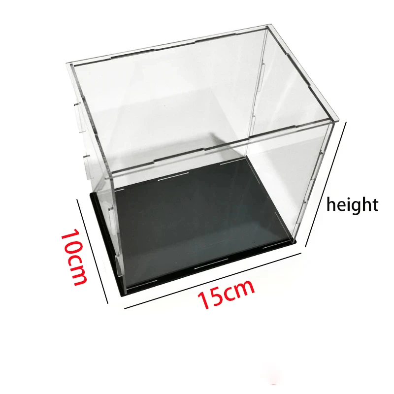 thumbnail image 1 of Vitrina de acrílico transparente a prueba de polvo, caja organizadora de escritorio para figuras de acción, modelos de automóviles, colecciones de arte y protección, 1 of 5
