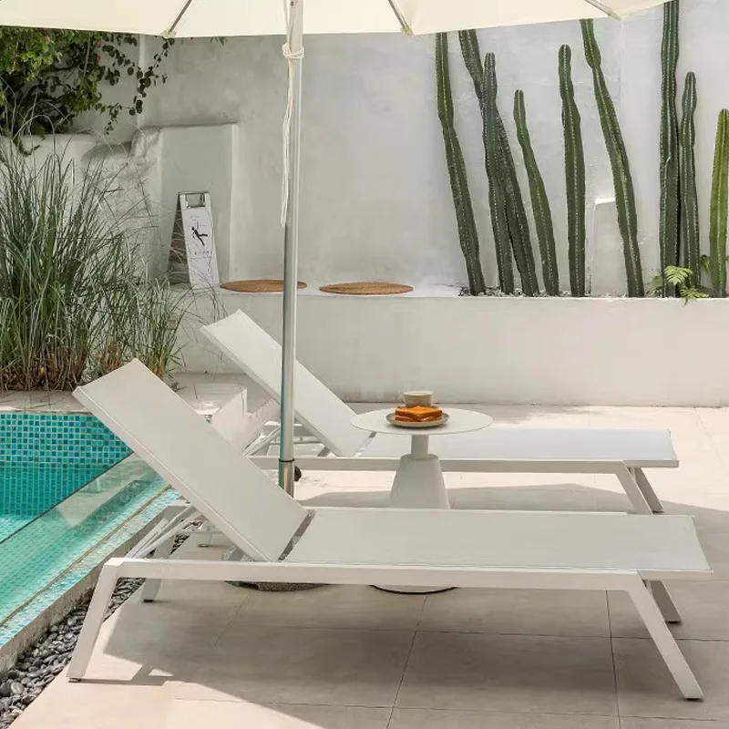 Nordycka wyjątkowa krzesło plażowe rozkładana metalowa do pływania minimalistyczna krzesło plażowe przezroczystego podwórka darmowa wysyłka mebli Sillas De Playa