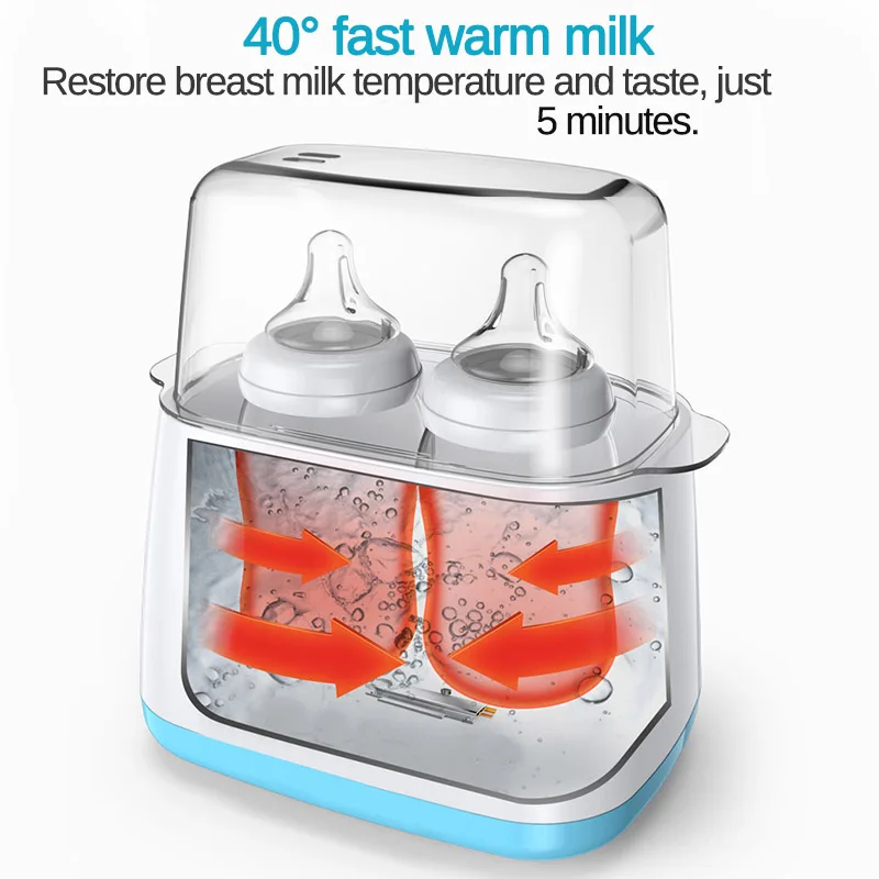 Bottle Warmer 8 in 1 Automatic Intelligent Thermostat Baby Bottle Warmers  Milk Bottle Disinfection Fast Warm Milk & Sterilizers